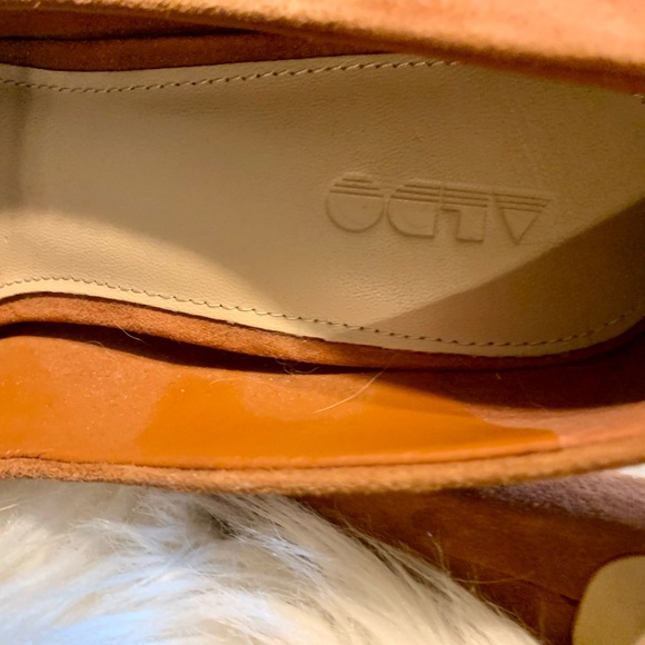 Aldo Caramel Suede Heels Pumps - Picture 8 of 8